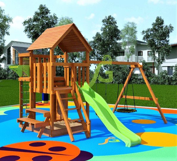 Детская игровая площадка IgraGrad Крафт Pro 3 скат 2 м