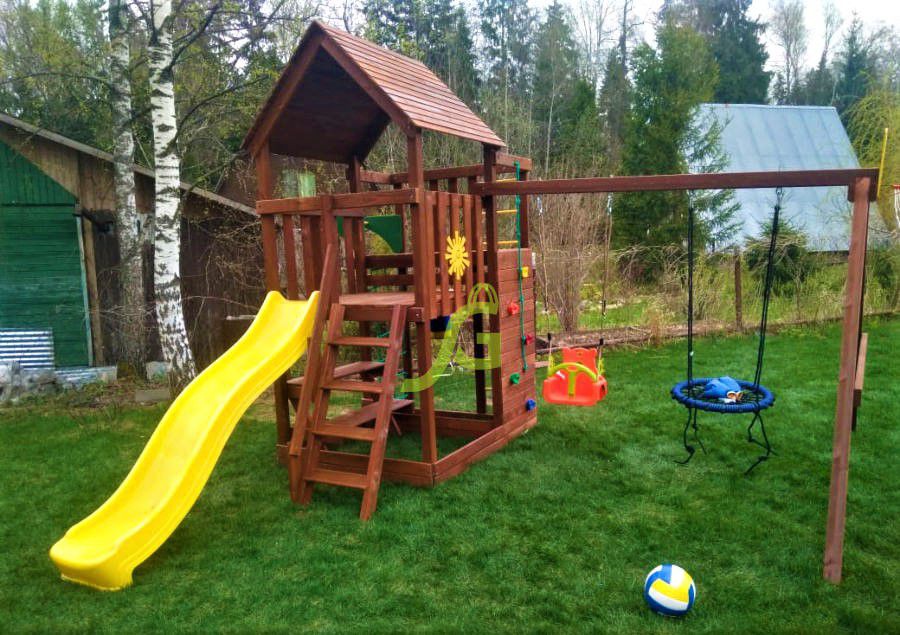 Детская игровая площадка IgraGrad Крафт Pro 3 скат 2 м