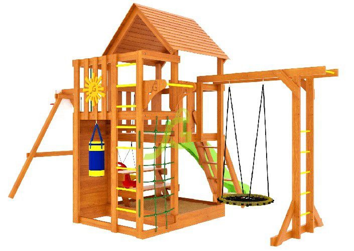 Детская игровая площадка IgraGrad Крафт Pro 4 скат 2 м