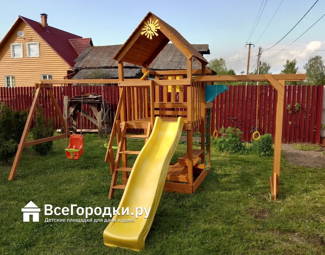 Детская игровая площадка IgraGrad Крафт Pro 4 скат 2 м