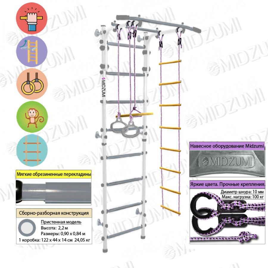 Шведская стенка Midzumi Banji Kabe Busyboard