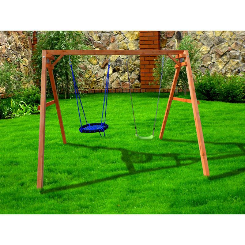 Детские качели уличные Можга с качелями гнездо 60 см