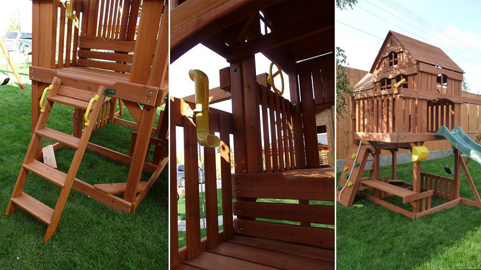 Детская деревянная площадка MoyDvor Панорама