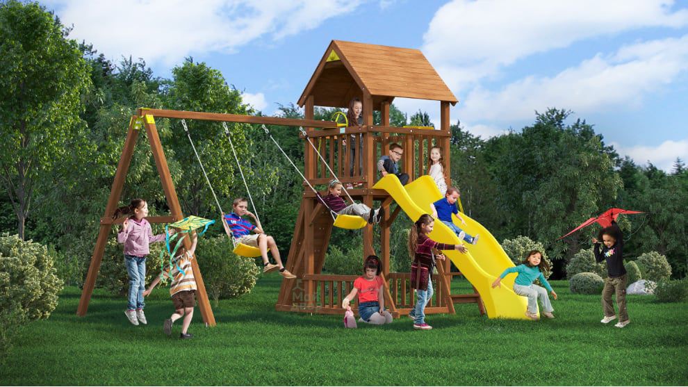 Детская деревянная площадка MoyDvor Париж