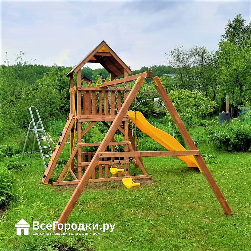Детская деревянная площадка MoyDvor Париж - купить с доставкой и ...
