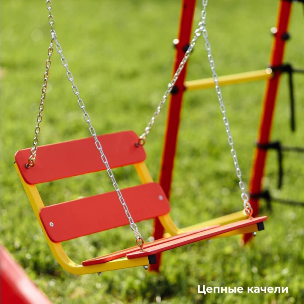 Спортивно-игровой комплекс ROMANA Fitness 103.20.05 Фитнесс серый-желтый без качелей