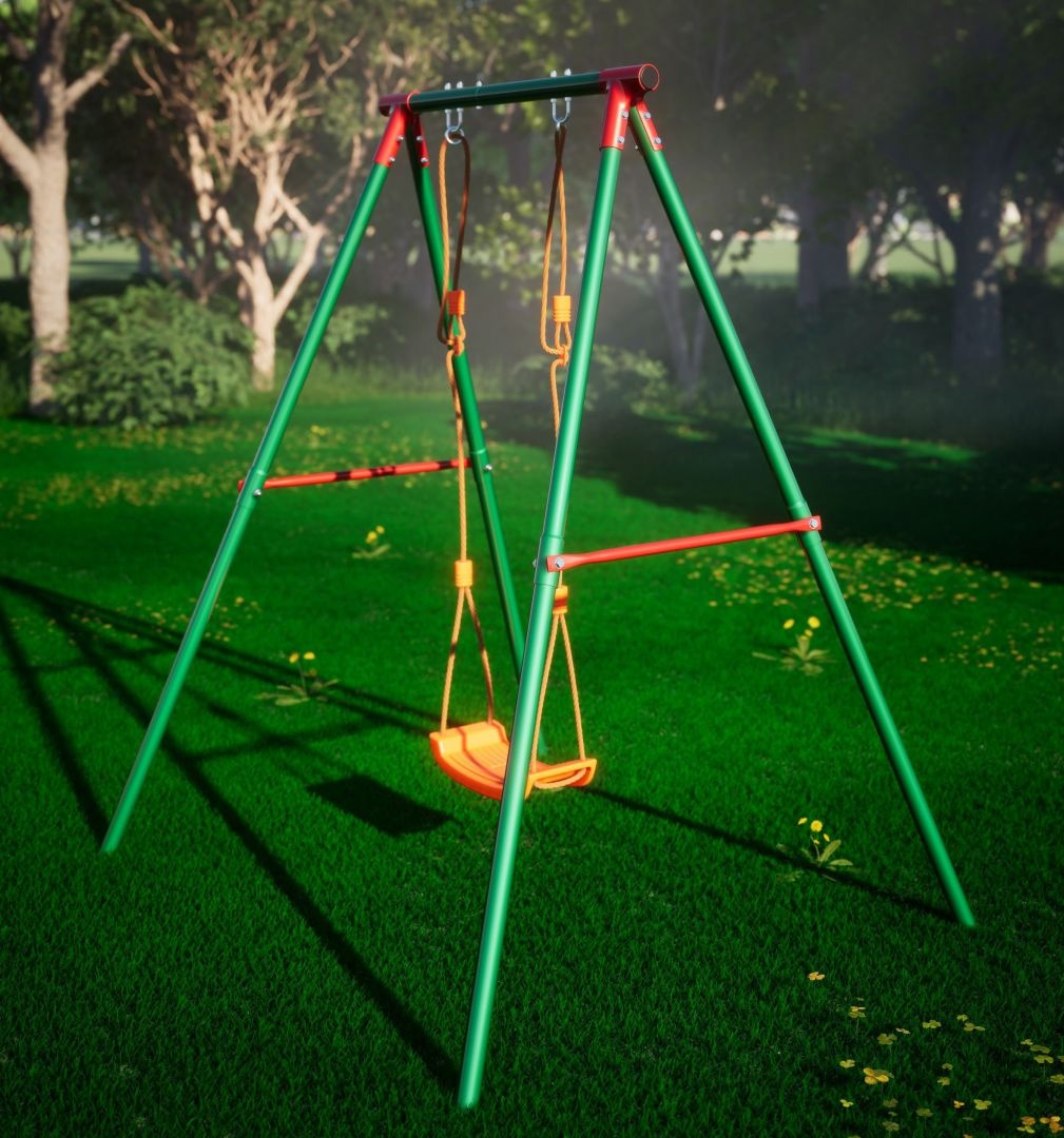 Детские уличные качели одноместные SSN-02