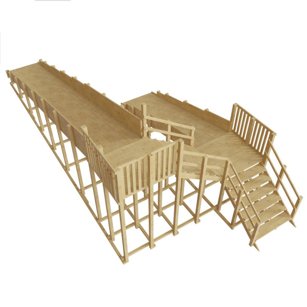 Зимняя горка Самсон Арктика с двумя скатами