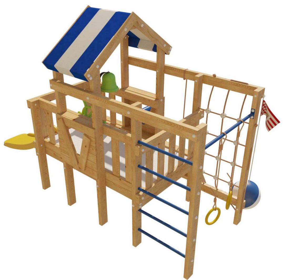 Детская игровая кровать-чердак Дори