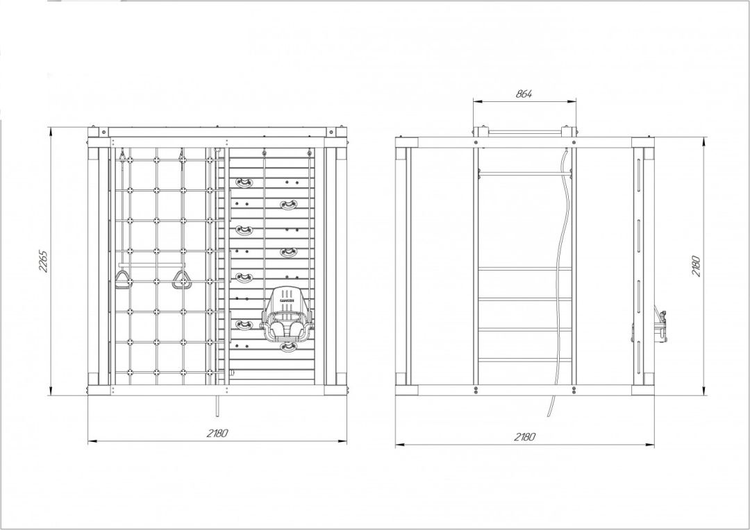 Детский спортивный комплекс Самсон Фару