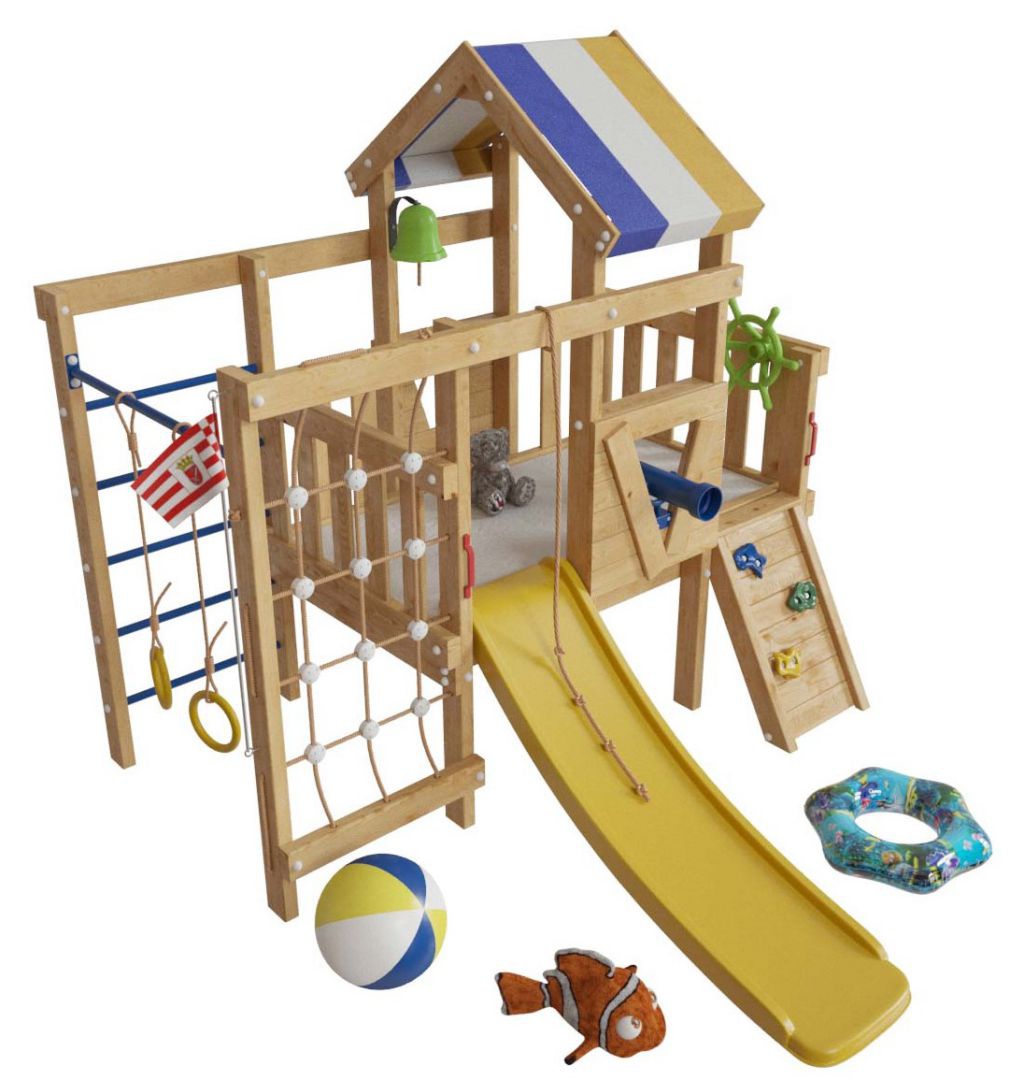 Детская игровая кровать-чердак Немо