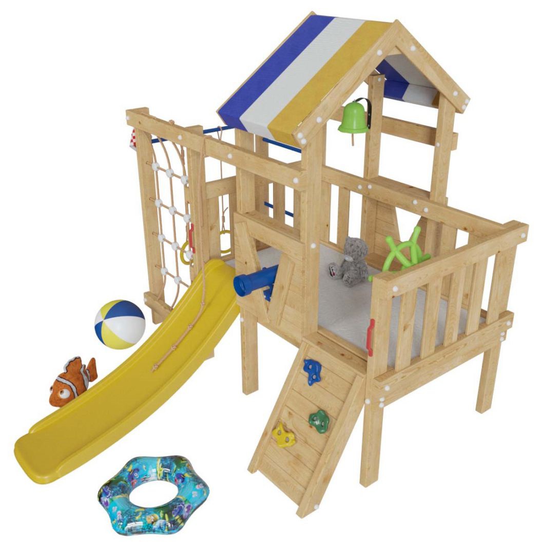 Детская игровая кровать-чердак Немо