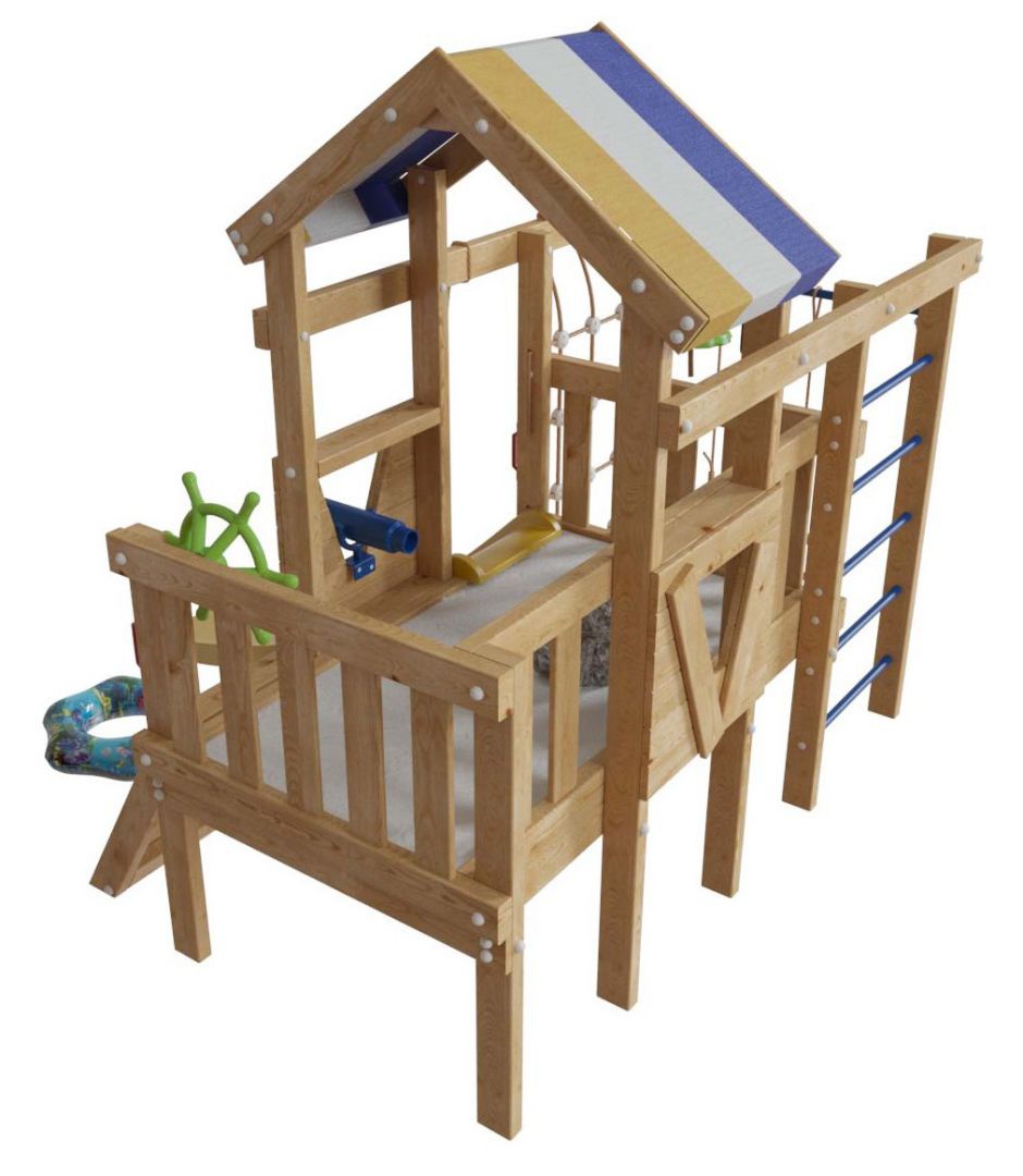 Детская игровая кровать-чердак Немо