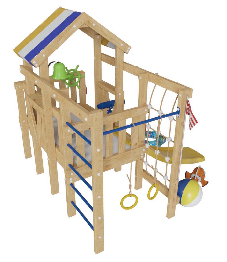 Детская игровая кровать-чердак Немо