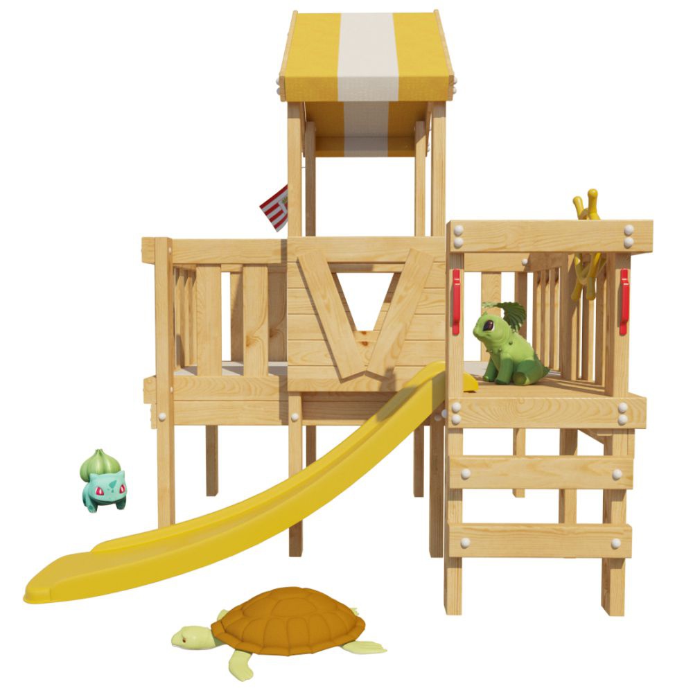 Детская игровая кровать-чердак Скуби