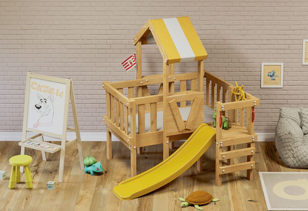 Детская игровая кровать-чердак Скуби