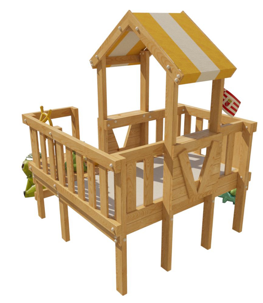 Детская игровая кровать-чердак Скуби