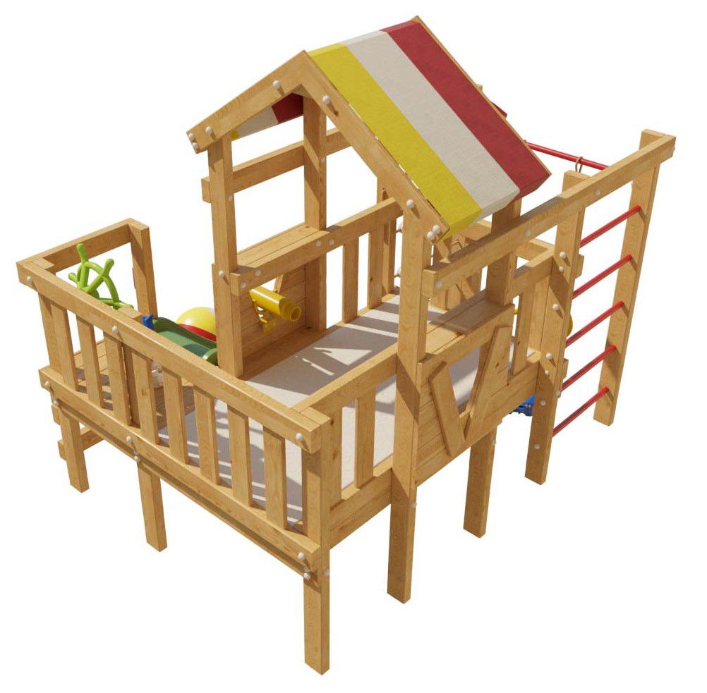 Детская игровая кровать-чердак Соник