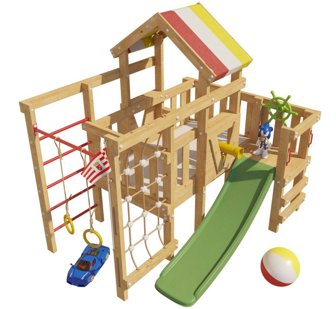 Детская игровая кровать-чердак Соник