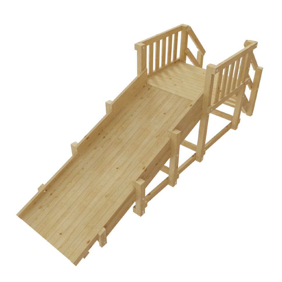 Зимняя деревянная горка Самсон Урал