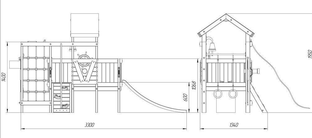Детская игровая кровать-чердак Венди