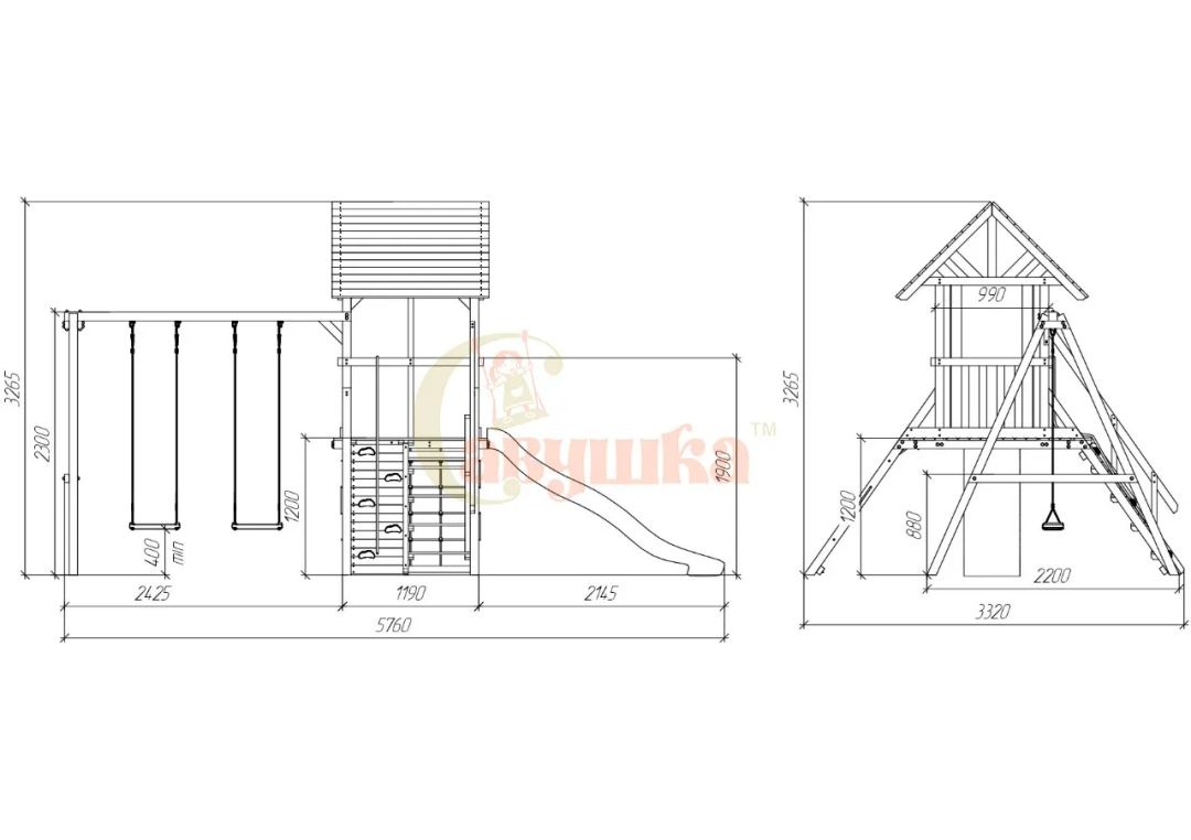 Детская площадка Савушка ХИТ 6