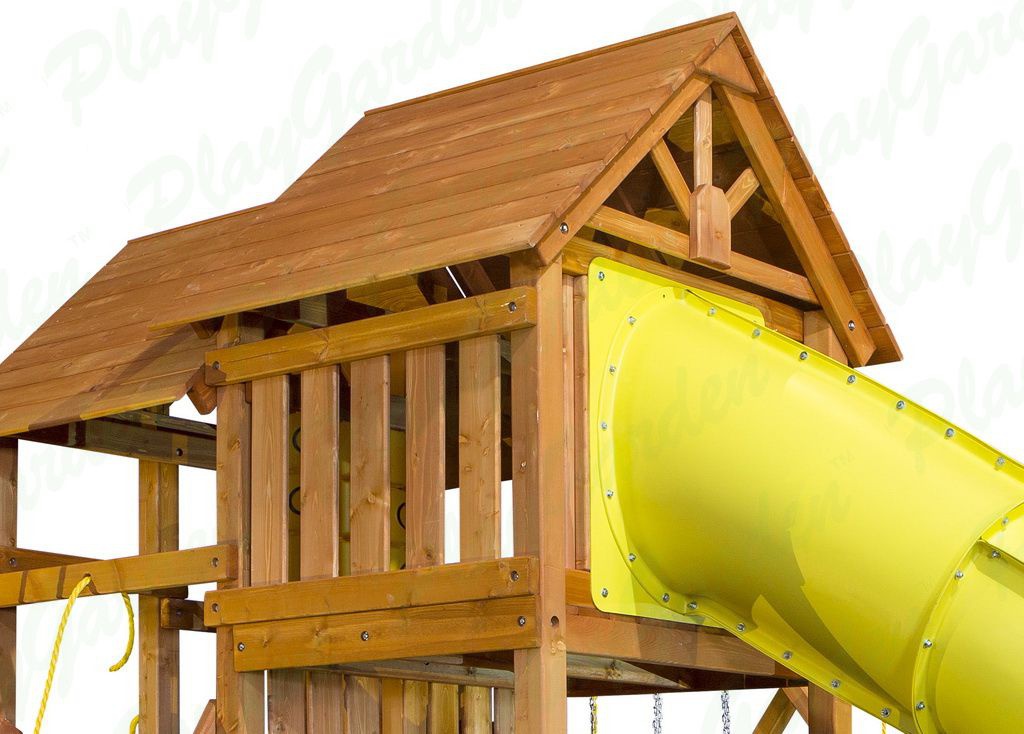 Детская игровая площадка Playgarden SkyFort Deluxe с горкой и горкой трубой