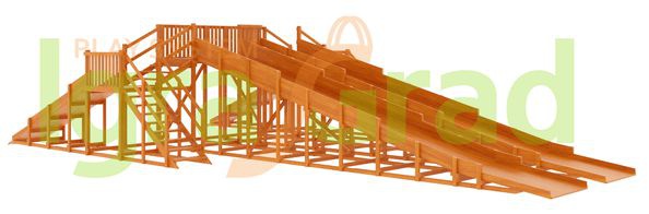 Зимняя горка Snow Fox 4 ската