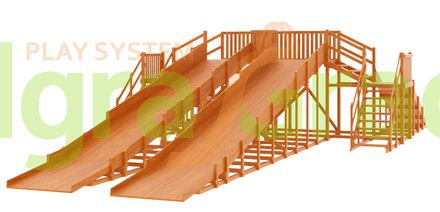 Зимняя горка Snow Fox 4 ската