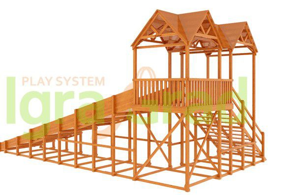 Зимняя горка Snow Fox Макси скат 10 м