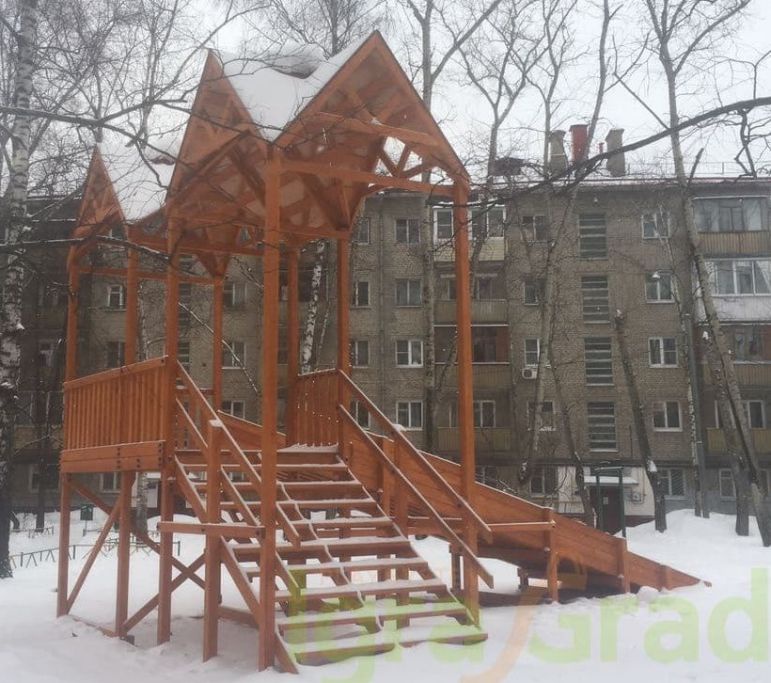 Зимняя горка Snow Fox Макси скат 10 м