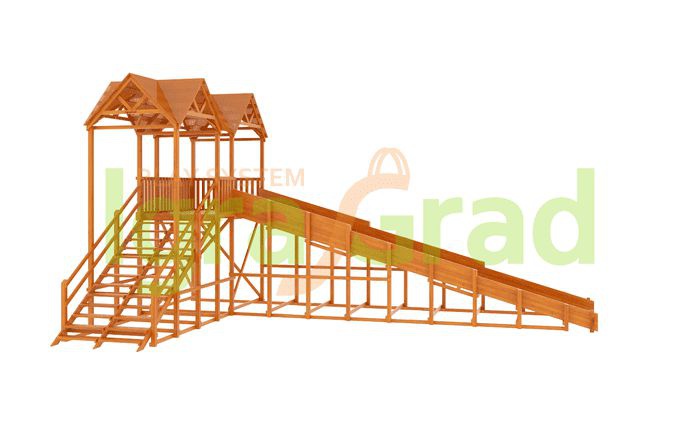 Зимняя горка Snow Fox Макси скат 10 м