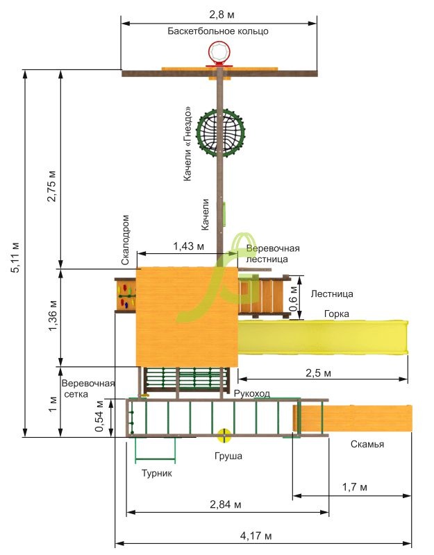 Детская игровая площадка Igragrad Спорт 1