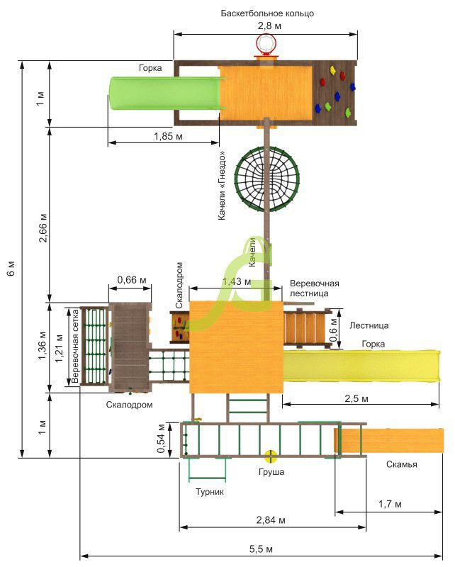 Детская игровая площадка Igragrad Спорт 3