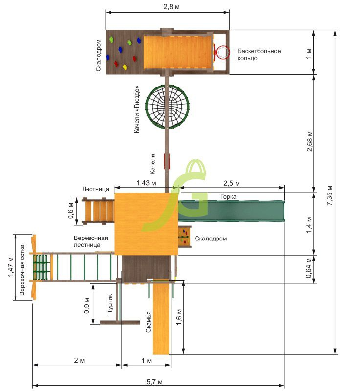 Детская игровая площадка Igragrad Спорт 5