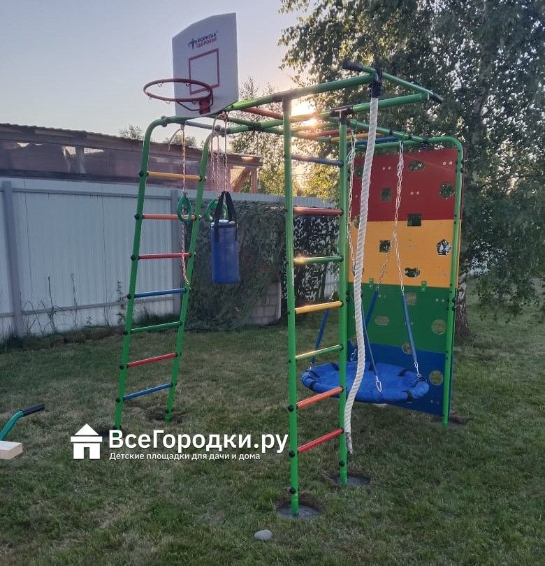 Детский игровой комплекс Формула здоровья Street 2 салатовый радуга