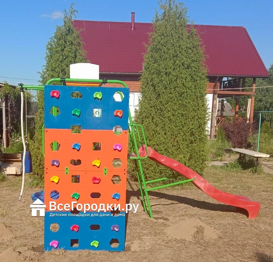 Детская спортивная площадка Формула здоровья Street 3 Smile салатовый радуга