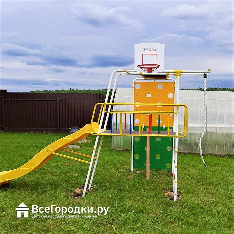 Детский игровой комплекс Формула здоровья Street 3 Smile оранжевый радуга