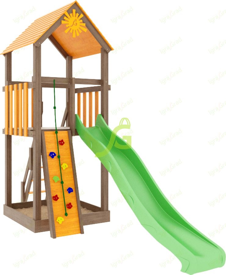 Детская игровая площадка Igragrad Панда Фани Tower скалодром