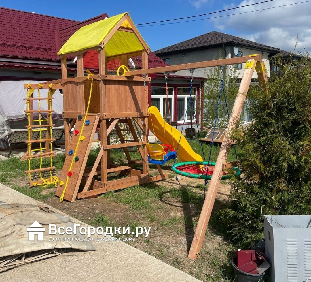 Детская деревянная площадка MoyDvor Версаль с рукоходом 2023