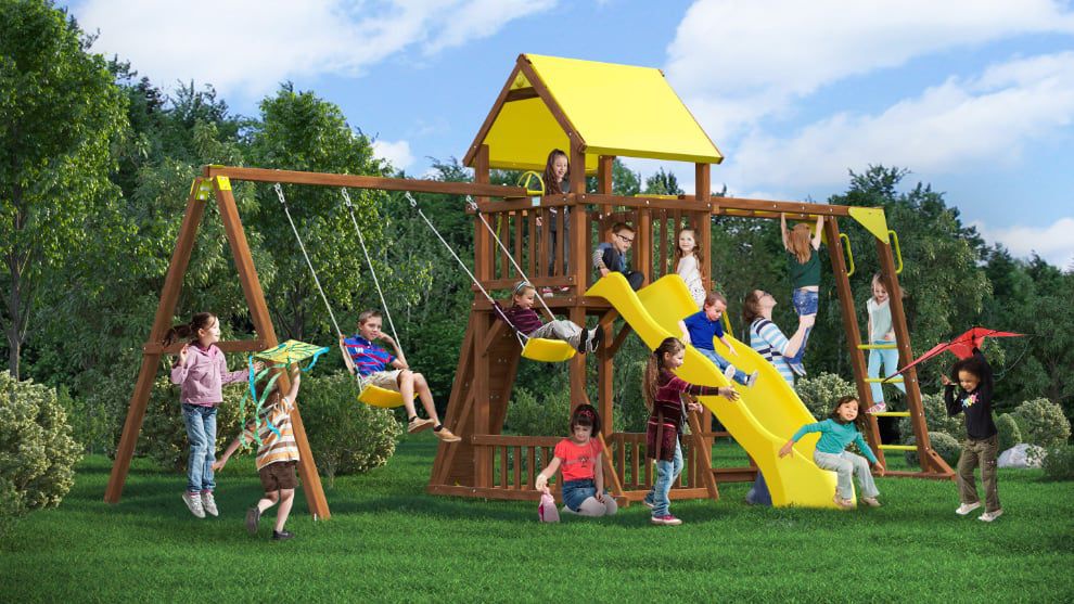 Детская деревянная площадка MoyDvor Версаль с рукоходом