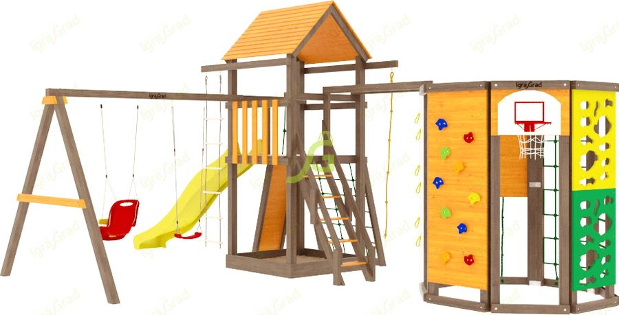 Детская игровая площадка Igragrad Панда Фани Gride с Workout