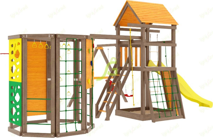 Детская игровая площадка Igragrad Панда Фани Gride с Workout