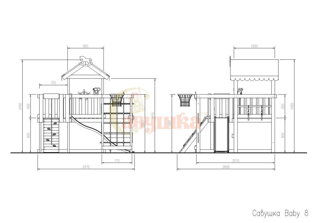 Детская площадка Савушка-Baby - 8 (Play)