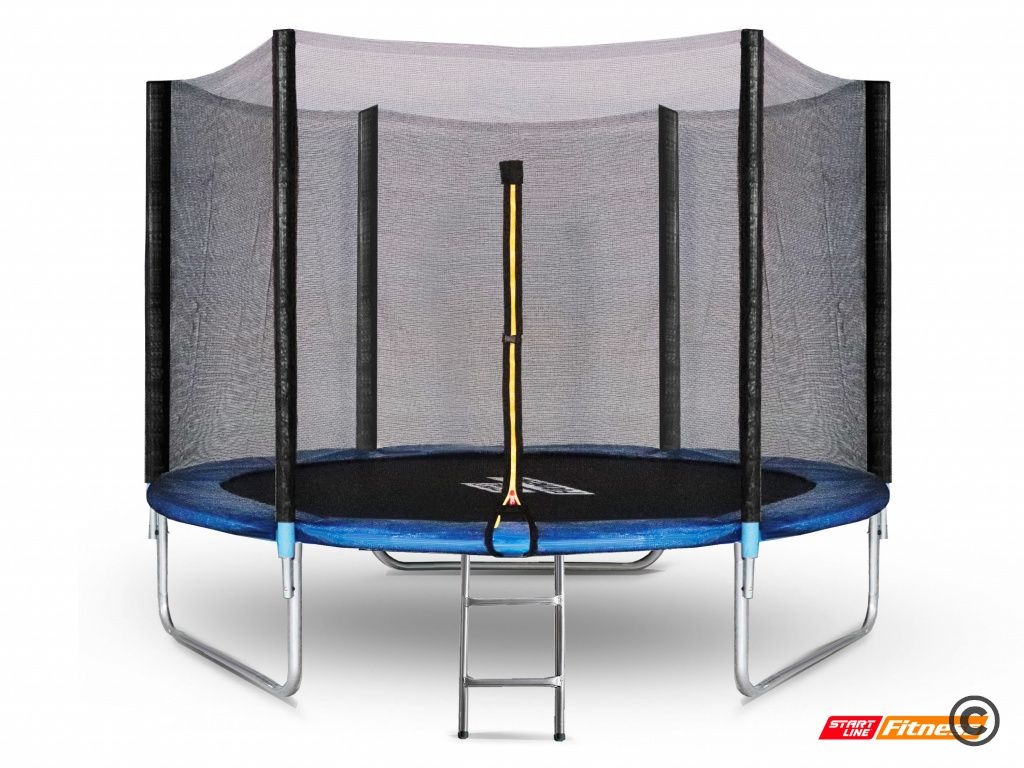 Батут StartLine 10 футов с внешней сеткой и лестницей