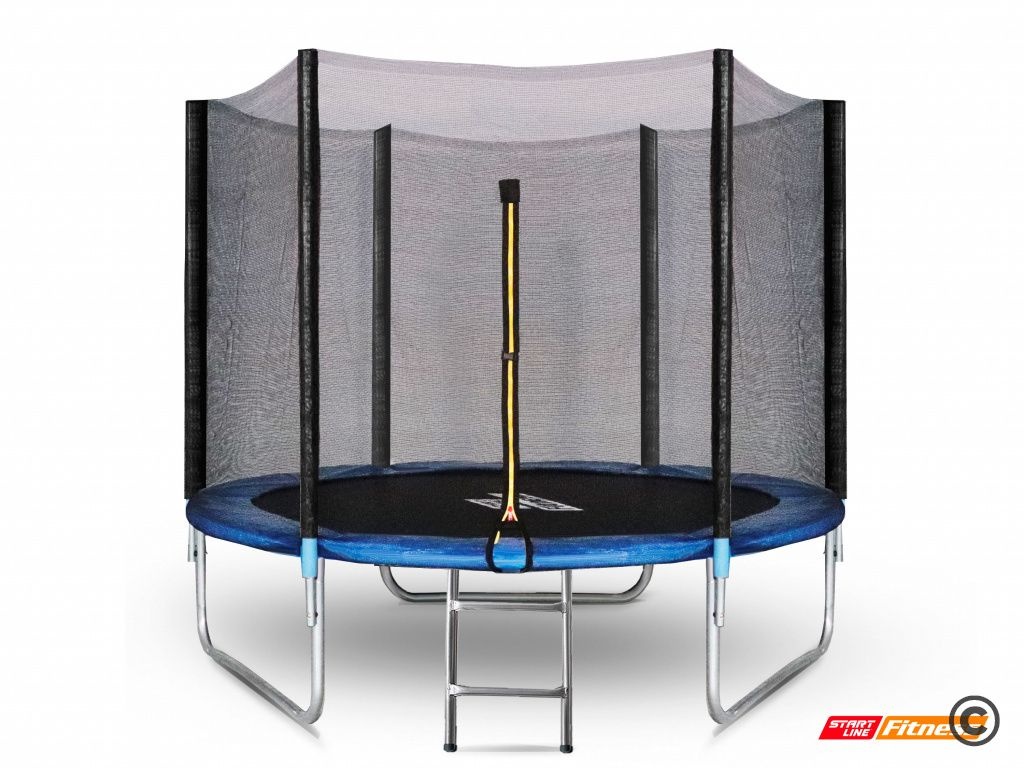Батут StartLine 8 футов с внешней сеткой и лестницей