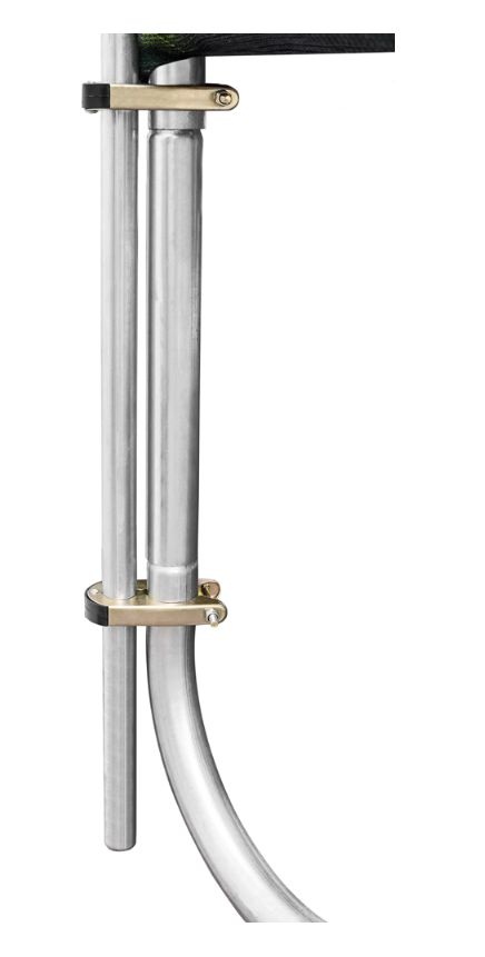 Батут ALPIN 2.52м с защитной сеткой и лестницей