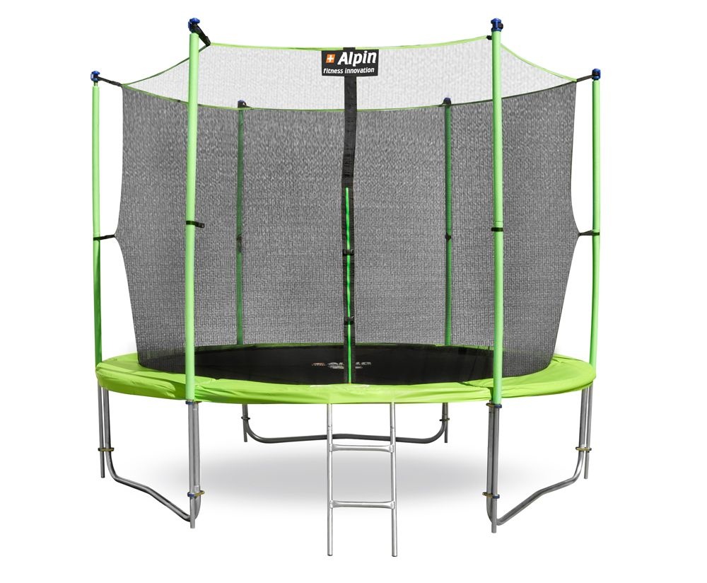 Батут ALPIN INSIDE 3.12 м с защитной сеткой и лестницей