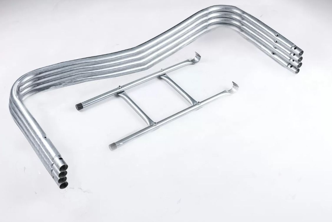 Батут Atlas Sport 374 см - 12ft PRO (усиленные опоры) ORANGE