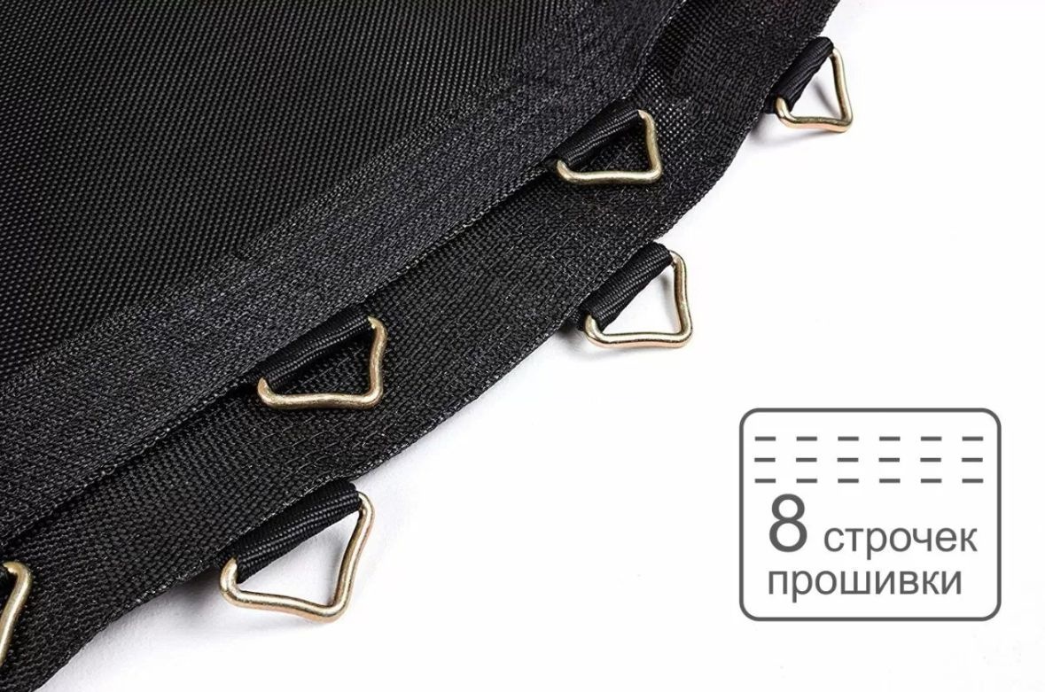 Батут Atlas Sport 374 см - 12ft PRO (усиленные опоры) ORANGE